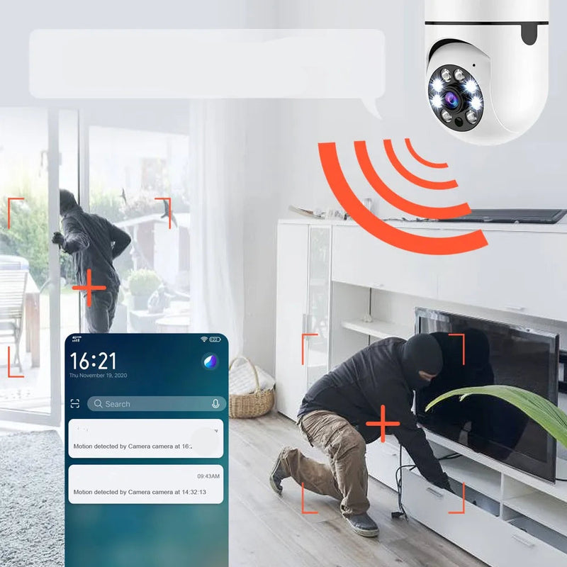 Lâmpada Câmera Vigilância wifi