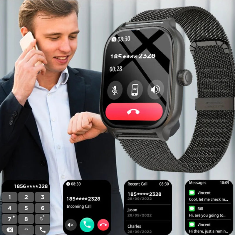 Smartwatch X8 – Chamadas Bluetooth, Monitoramento de Saúde, Estilo e Tecnologia no Seu Pulso