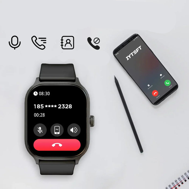 Smartwatch X8 – Chamadas Bluetooth, Monitoramento de Saúde, Estilo e Tecnologia no Seu Pulso