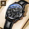 OLEVS 2871  Relógio Pulseira em couro, estilo clássico