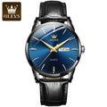 OLEVS Relógio Pulseira em couro, estilo clássico