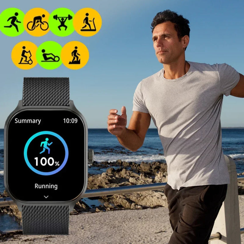 Smartwatch X8 – Chamadas Bluetooth, Monitoramento de Saúde, Estilo e Tecnologia no Seu Pulso