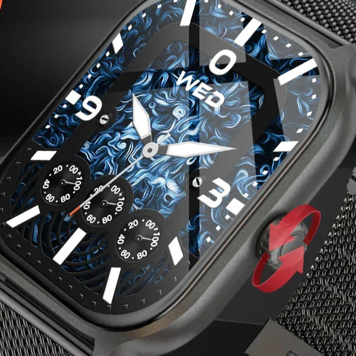 Smartwatch X8 – Chamadas Bluetooth, Monitoramento de Saúde, Estilo e Tecnologia no Seu Pulso