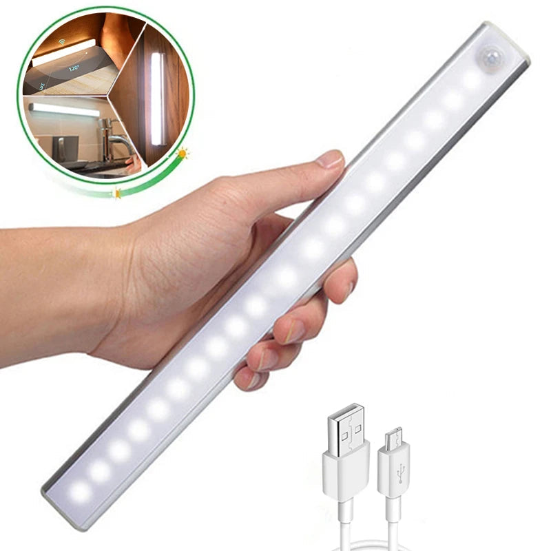 Lâmpada Led Sem Fio Com Sensor Movimento