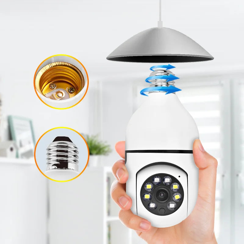 Lâmpada Câmera Vigilância wifi