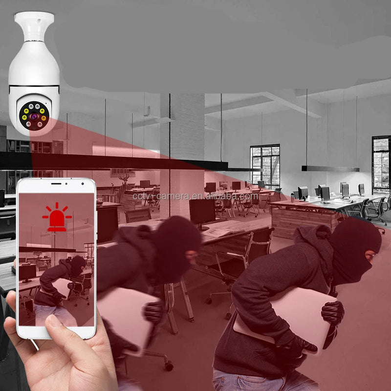 Lâmpada Câmera Vigilância wifi