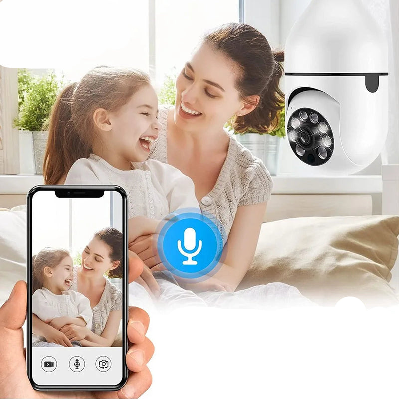 Lâmpada Câmera Vigilância wifi